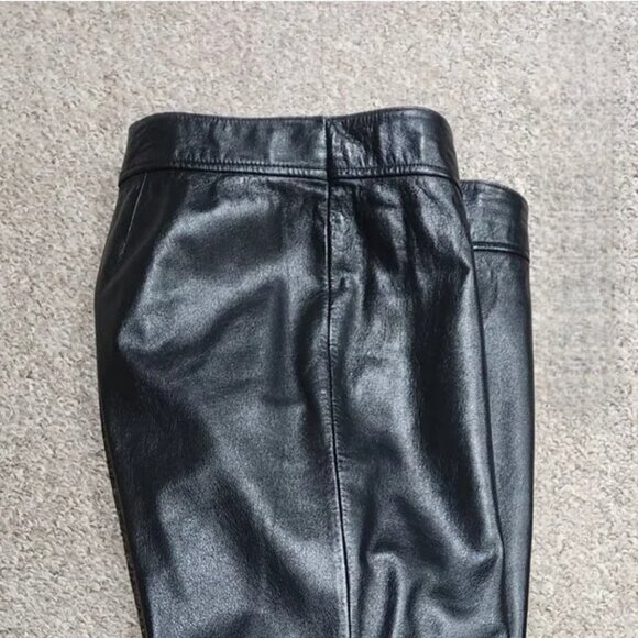Danier Black Leather Trousers – Sleek, Sophisticated, Timeless - Picture 1 of 6